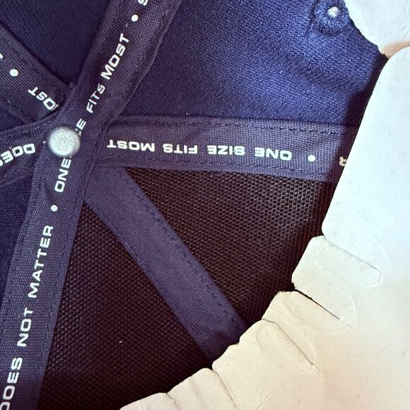 Nike EZW Emblem Baseball Cap Navy Hat Silver Spellout Unisex Adult New Gift - Picture 13 of 14